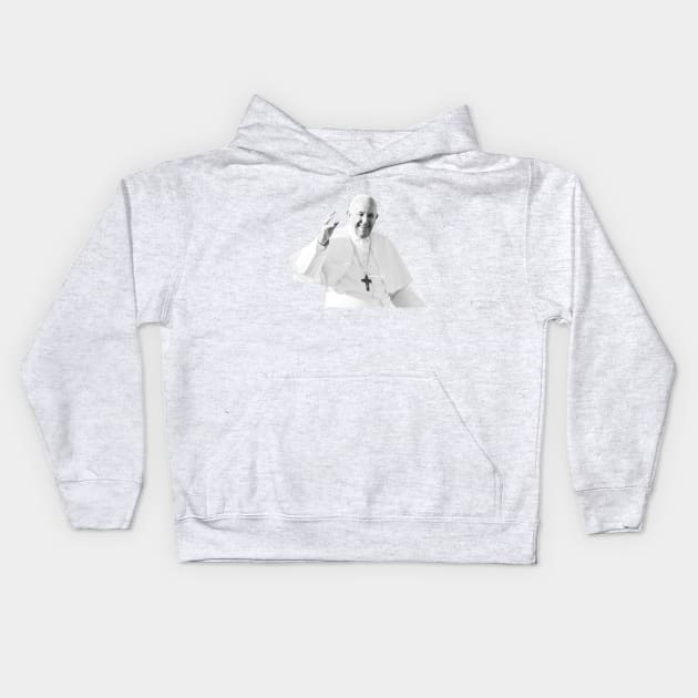 Pope Francis Kids Hoodie by NV